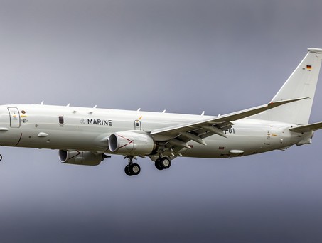 Boeing P-8 Poseidon der deutschen marine: wird bei Lufthansa Technik gewartet.