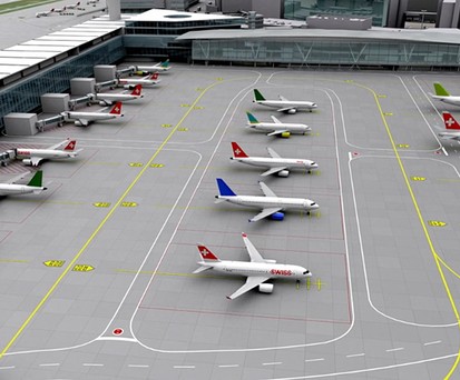 Weil es um rund 50 Meter versetzt gebaut wird, entstehen im Hof neue Standplätze für fünf Flugzeuge.