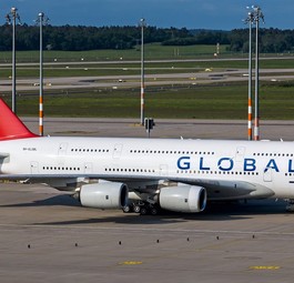 Der Airbus A380 von Global Airlines: Soll vor Jahresende wider fliegen.