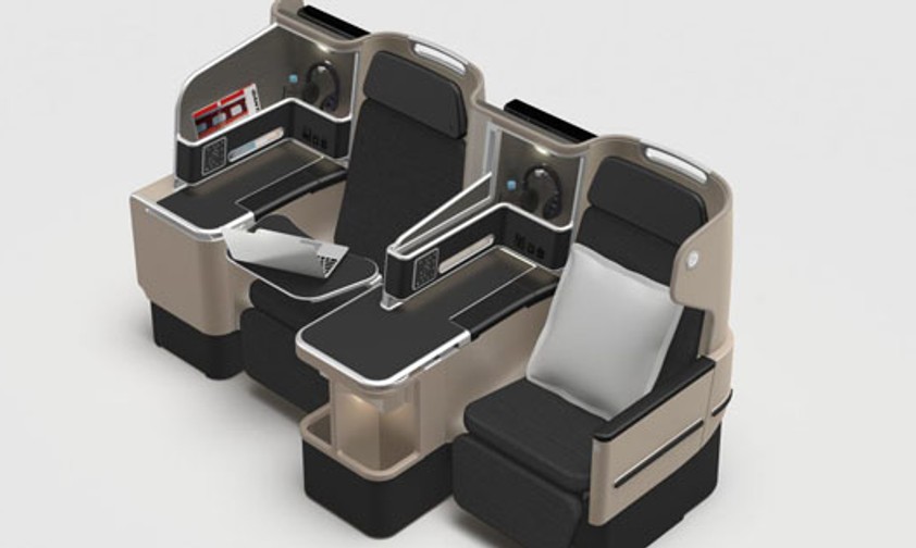 Business Class des Dreamliners von Qantas.
