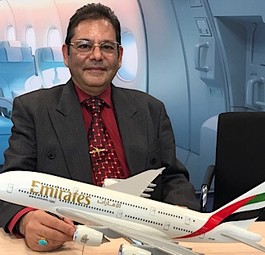 Amin Javer kennt alle Airbus A380 von Emirates in- und auswendig.