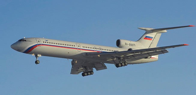Tupolev Tu-154 der russischen Armee: Ein solches Flugzeug stürzte ab.