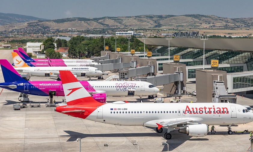 Flughafen Skopje: Deutlich gewachsen.