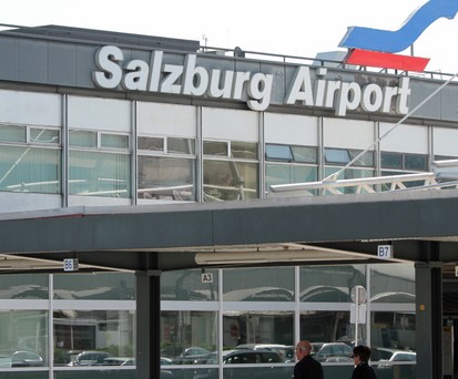 So kommt der Flughafen Salzburg daher.