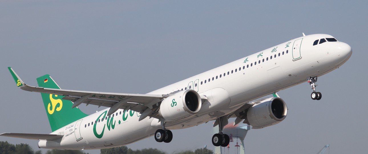 Airbus A321 Neo von Spring Airlines: Die Billigairline holt sich Nachschub.