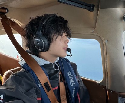 Ethan Guo im Cockpit: Seine Reise ist vorerst gestoppt.