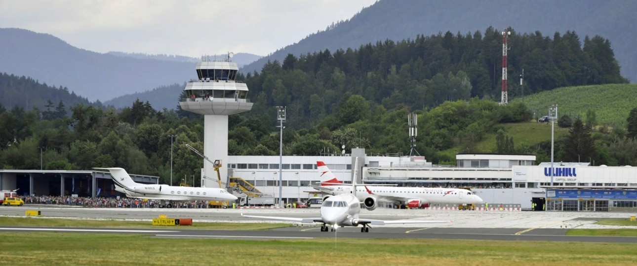 Flughafen Klagenfurt: Wenig Bewegung auf dem Vorfeld, viel bei den Eigentümern.