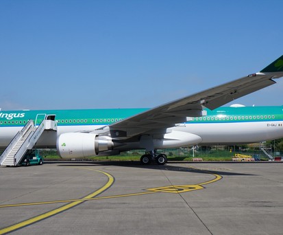 Airbus A330 von Aer Lingus: Fliegt von Manchester nach New York.