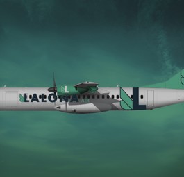 ATR 72-500 in den Farben von Lalona Air: Die noch nicht gegründete Airline will ab Düsseldorf starten.