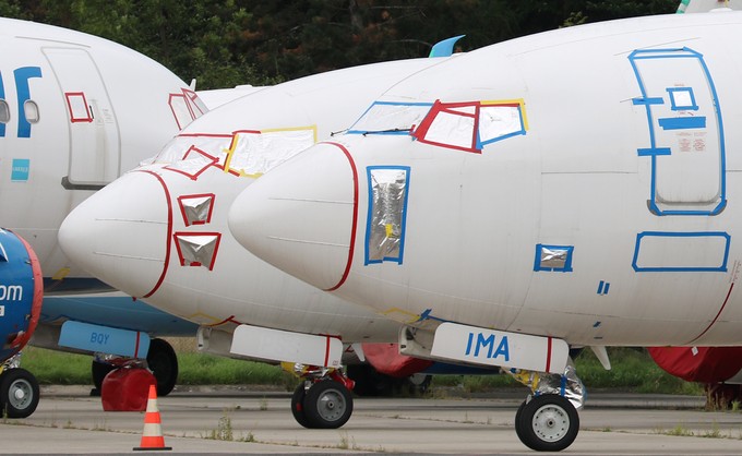 Geparkte Flugzeuge: In der Pandemie ein wichtiger Geschäftszweig geworden.