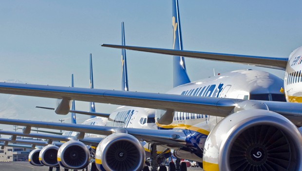 Boeing B737 von Ryanair: Zurück nach Reus und Girona.