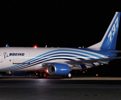 Boeing 737, umgebaut zum Frachter: Kleinere Frachtflieger passen gut zum Online-Handel.