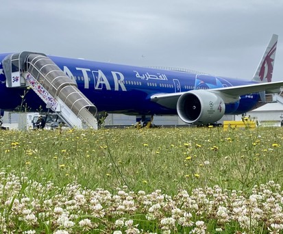 paris air show bilder qatar airways boeing 777 psg