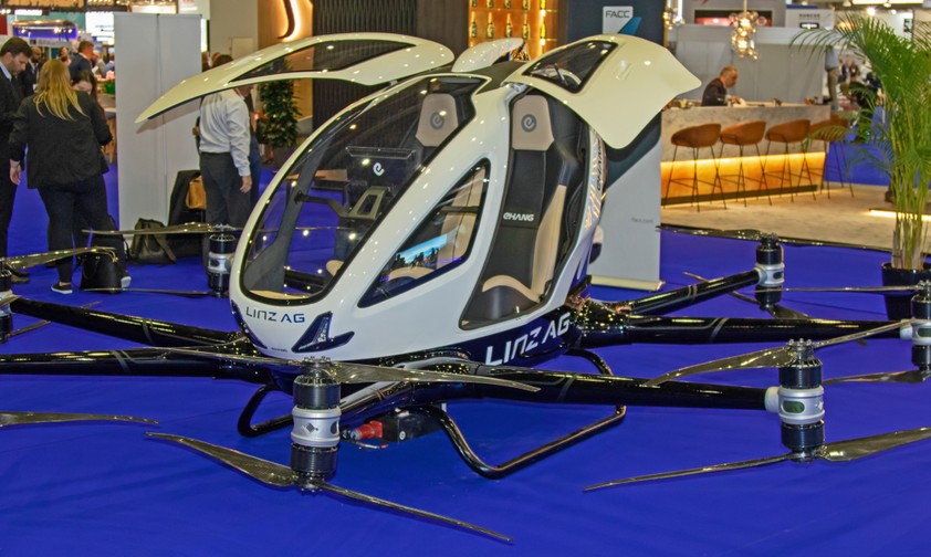 Lufttaxi der Linz AG: Künftig zwischen Wolkenkratzern unterwegs?