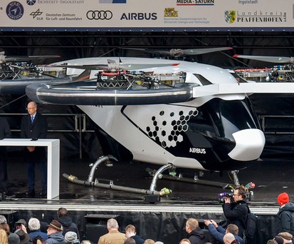 City Airbus in Ingolstadt: Flog nicht dorthin, sondern reiste per Tieflader an.