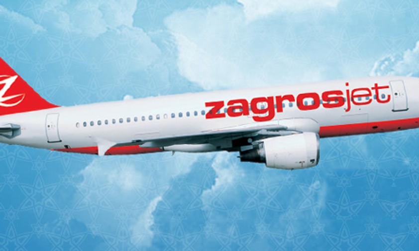 Airbus A320 in den Farben von Zagrosjet: Ehrgeizige Ziele.