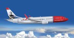 So wird die erste Boeing 737 Max von Norwegian aussehen. Das Leitwerk ziert ein Porträt von Freddie Laker. Der ehemalige Militärpilot gründete in seinem Leben mehrere Fluglinien.