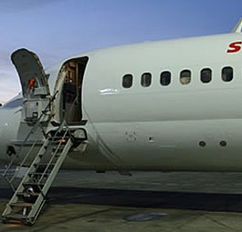 MD83 von Swiftair: Eine Maschine hatte in Frankfurt Probleme.