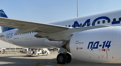 Irkut-MS-21-Testflieger mit dem PD-14: Jetzt gibt es keine Alternative mehr zum russischen Triebwerk.
