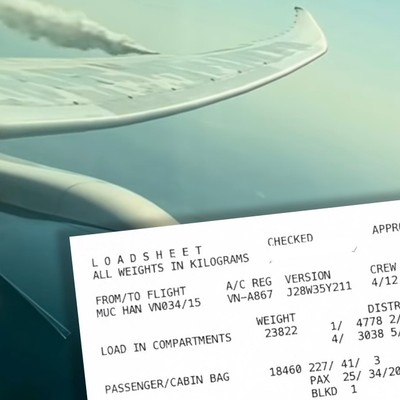 vietnam airlines vn34 fuel dump load sheet 01