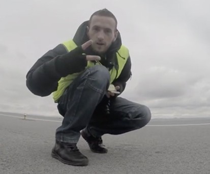 Mit der Gopro direkt am Pistenrand