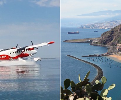 DHC-6 Twin Otter und Strand bei Santa Cruz de Tenerife: Start im Herbst?