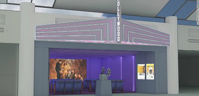 Flughafenkino: So soll das Vintage-Kino am Flughafen Portland aussehen.