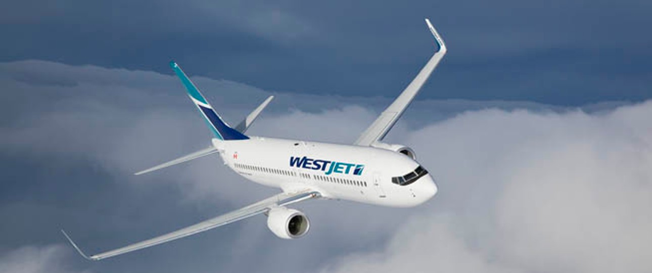 Und so kam Westjet bisher daher. Die neue Bemalung wird ab Juni 2018 nach und nach eingeführt.