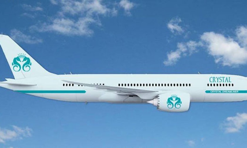 Dreamliner von Crystal Cruises: Die Luxusreederei will künftig Weltreisen per Flugzeug anbieten.
