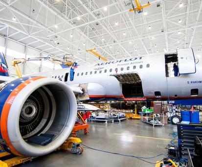 Ein Airbus A320 von Aeroflot: Die westlichen Sanktionen haben massive Auswirkungen auf die russische Luftfahrt.