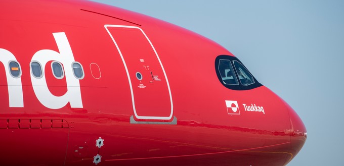 Der A330-800 trägt den Namen Tuukkaq, was Harpunenspitze heißt.