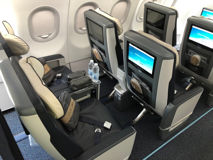 Zwölf Plätze bietet die Club Class. Sie ist eine richtige Premium Economy.