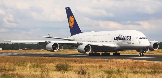Airbus A380 von Lufthansa: Am Sonntag starten die Flugzeuge wie geplant.