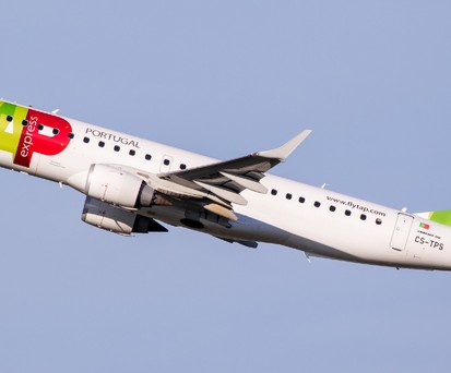 Embraer E190 von Tap: Nicht groß, nicht die neueste Generation.
