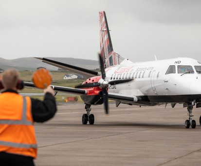 Saab 340 von Loganair: Letzte Flüge im Januar.