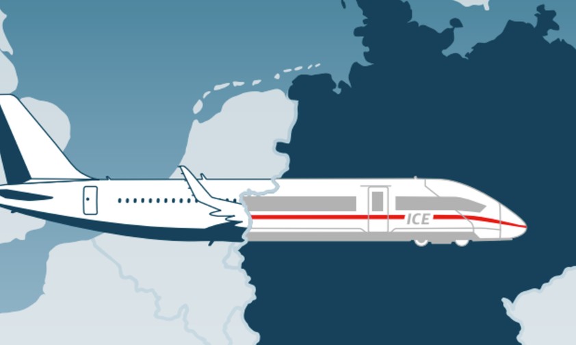 Aus Flug wird Zug: BDL und DB sehen Millionen-Potenzial.
