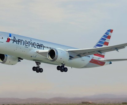 Dreamliner von American: Es gab eine kleine Odyssee.