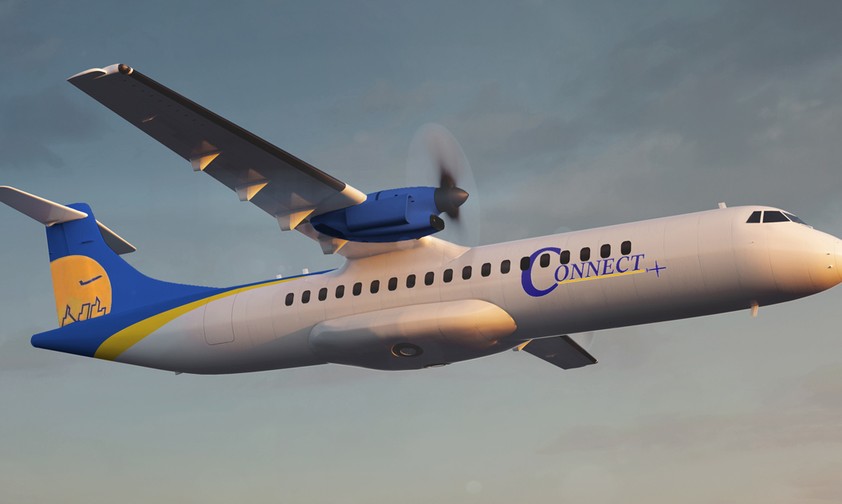 Flugzeug von Connect AIrlines: Künftig mit Wasserstoff unterwegs.