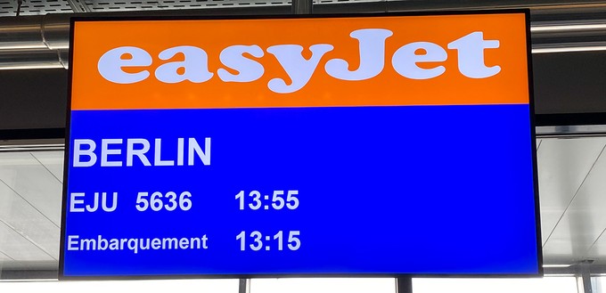 Easyjet-Flug U2-5636 nach Berlin: Für einmal war er ganz besonders.