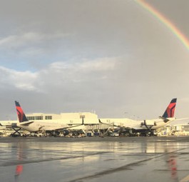 Delta-Flieger: Die Airline könnte sich mit Korean zusammentun.