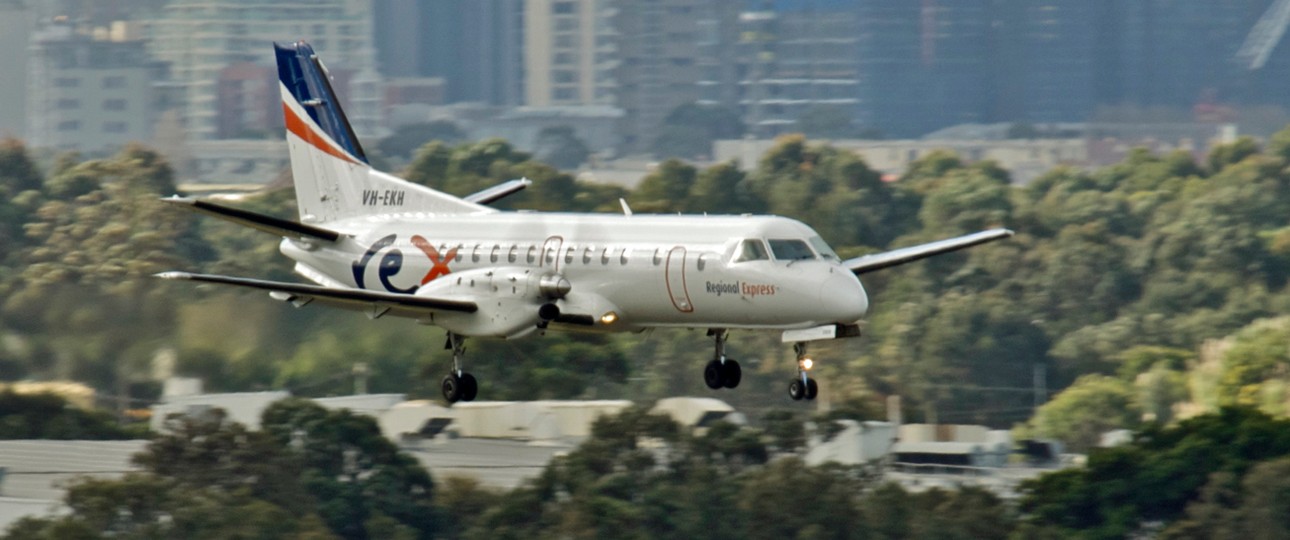 Saab 340 von Rex Regional Express: Die Fluglinie hat die Pandemie ganz gut überstanden.