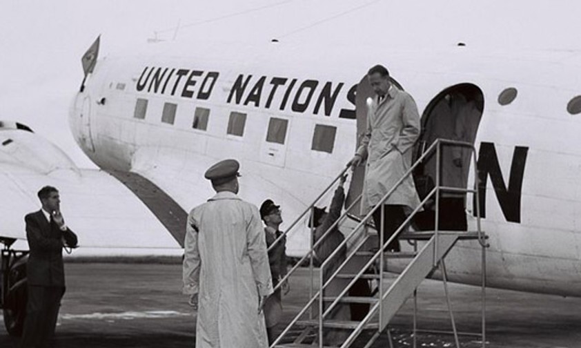 <span class="description en" lang="en">Uno-Generalsekretär</span> Dag Hammarskjöld: Seine Maschine stürzte 1961 unter mysteriösen Umständen in Afrika ab.