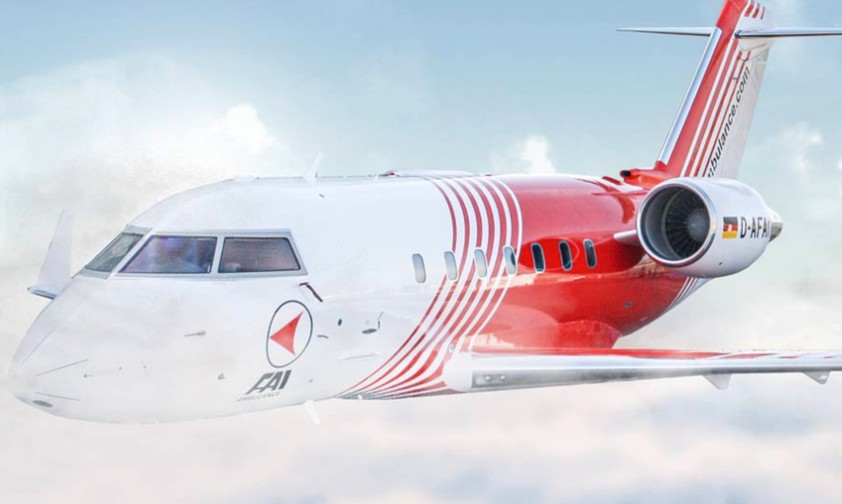 Bombardier Challenger 604 von FAI Aviation: Transportiert auch prominente Gäste.