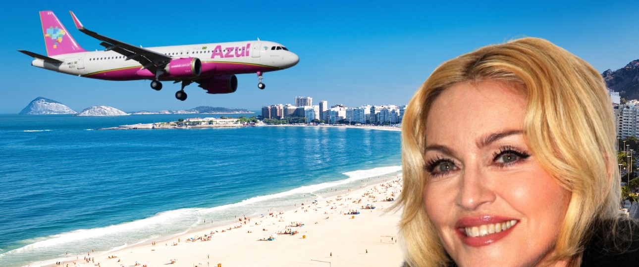Madonna kommt an die Copacabana - und Azul legt Flüge auf.