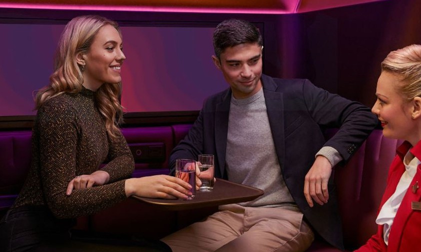 The Booth: Virgin Atlantic bietet zahlungskräfigeren Ferienfluggästen ein neues Erlebnis.