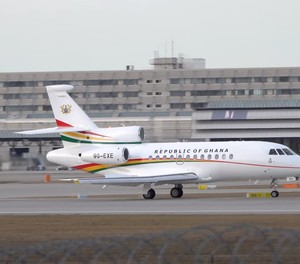 Falcon 900EX: Der Regierunsgflieger Ghanas ist aktuell kaputt.