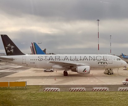 Airbus A320 mit dem Kennzeichen EI-EIB: Ist der erste Star-Alliance-Flieger von ITA Airways.
