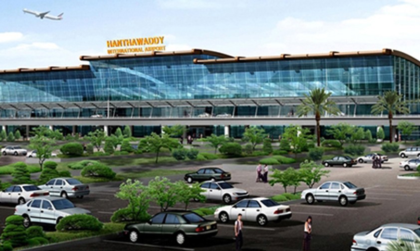 Hanthawaddy International Airport: Soll 12 Millionen Passagiere fassen.