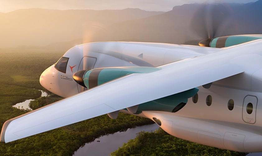 Die D328 Eco der Deutsche Aircraft: Die Spitze stammt aus Südamerika.