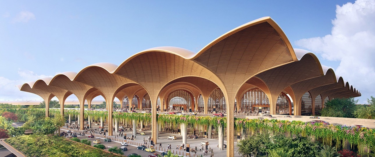 Visualisierung des neuen Airports von Phnom Penh: Der Flughafen ist seit dem 9. September am Netz.